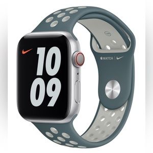 NWT Genuine Apple Hasta/Light Silver Nike Sport Band Stainless Steel Pin 44MM